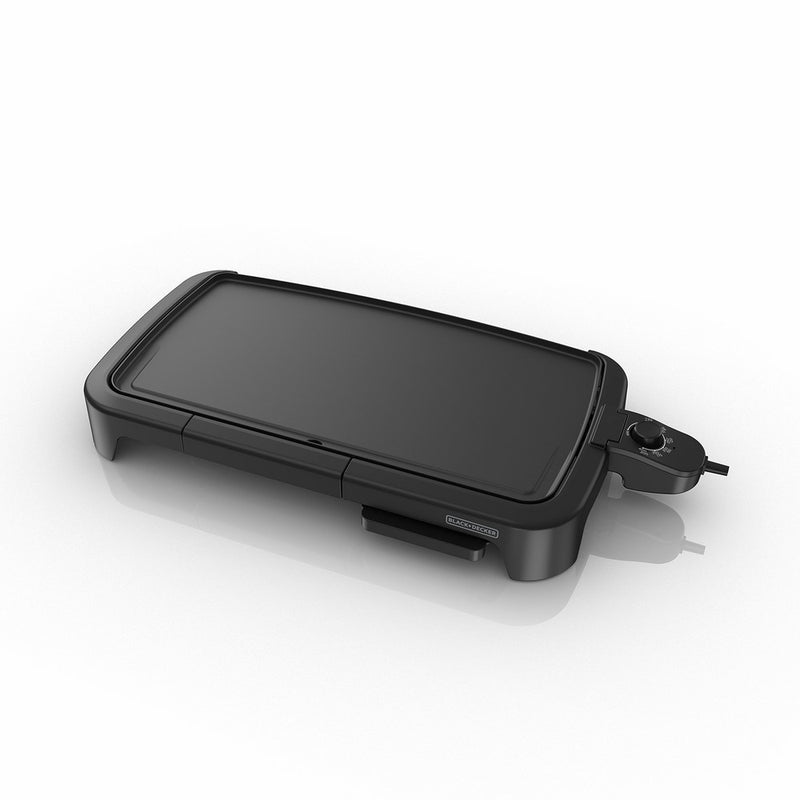 BLACKDECKER Family-Sized Electric Griddle with Warming Tray & Drip Tray, GD2051B