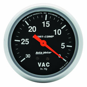 Auto Meter 3484 Sport-Comp Mechanical Vacuum Gauge