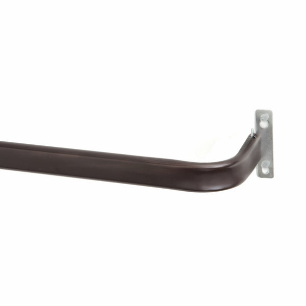 Kenney Single Curtain Rod, 28 to 48-Inch, Espresso