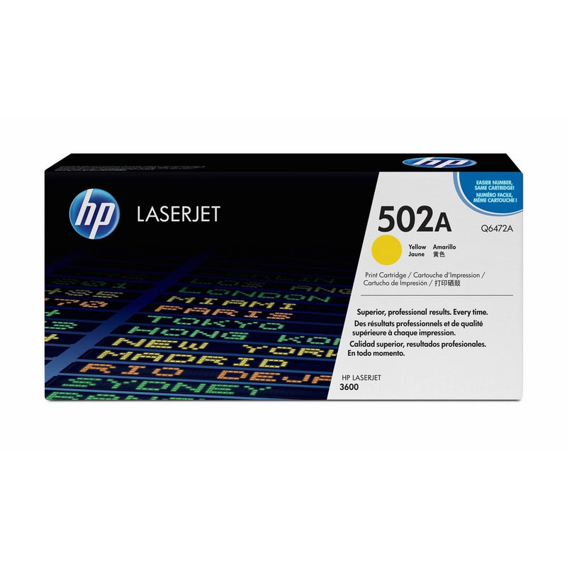 HP 502A (Q6472A) Yellow Original Toner Cartridge