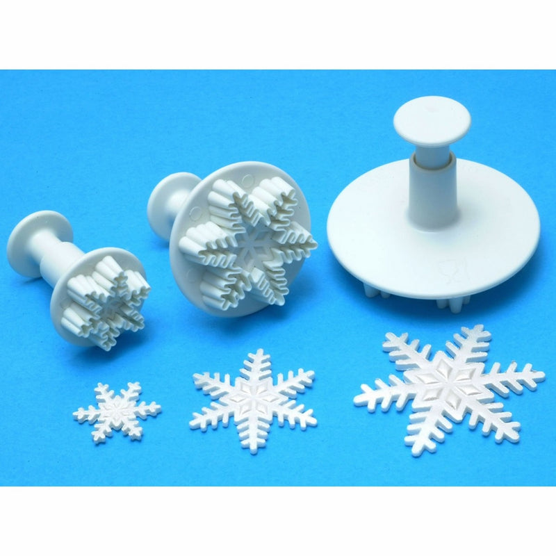 PME Plunger Cutters, Snowflake, 3-Pack