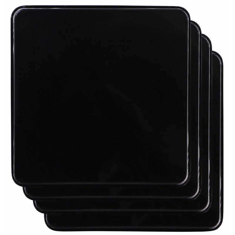 Reston Lloyd Square Gas Stove Burner Covers, Set of 4, Black