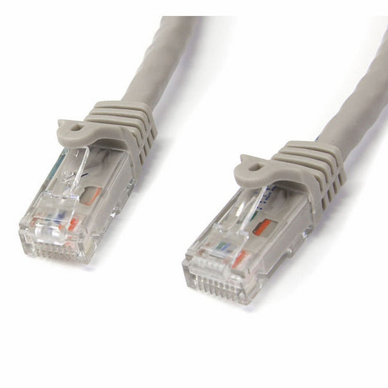 StarTech.com N6PATCH7GR Cat6 Ethernet Cable - 7 ft - Gray - Patch Cable - Snagless Cat5 Cable - Short Network Cable - Ethernet Cord - Cat 6 Cable - 7ft