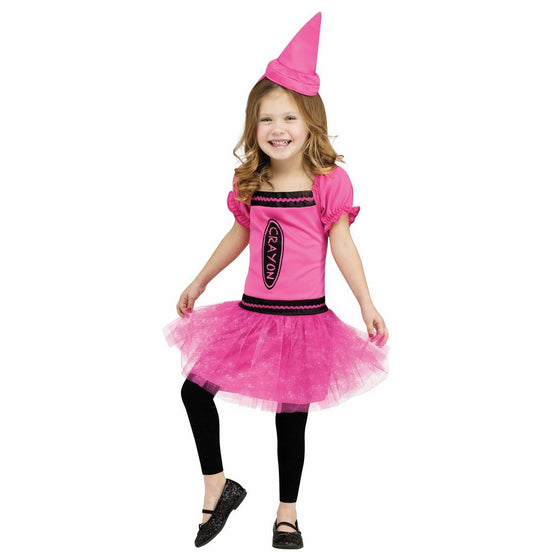 Fun World Costumes Baby Girl's Color Me Cutie Toddler Costume, Pink/Black, Large