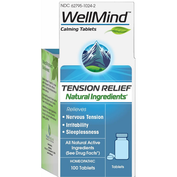 Calming Support Medication WellMind Calming Tablets, Tension Relief, 100 Count