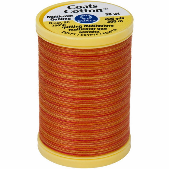 Coats S972-0838 Cotton Machine Canyon Sunset Quilting Thread, 225 yd, Multicolor