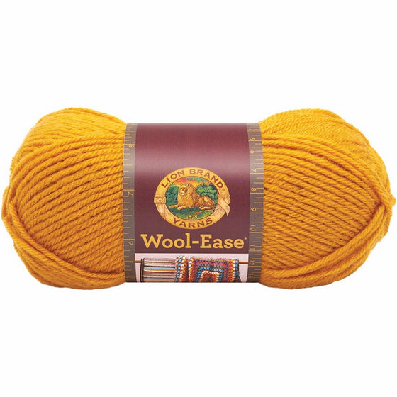 Lion Brand Yarn 620-171 Wool-Ease Yarn, Gold