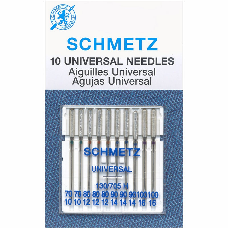 Euro-Notions Universal Machine Needles (10 Pack), Size 70/80/90/100