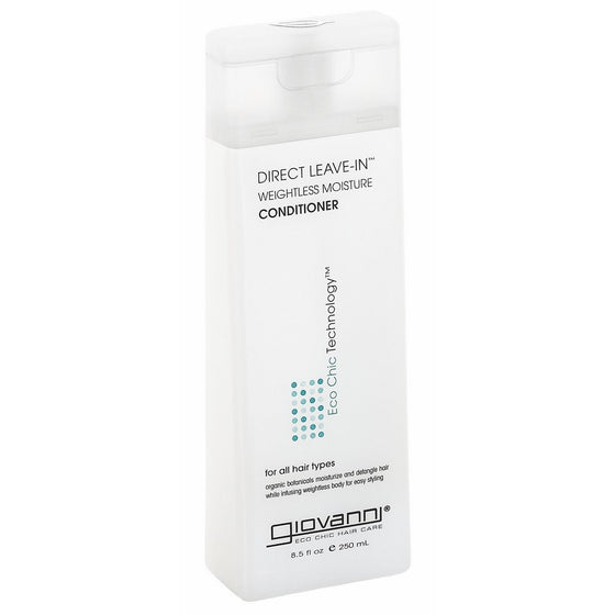 GIOVANNI COSMETICS - Eco Chic Direct Leave-In Conditioner- Weightless Moisture For All Hair Types (8.5 Ounce)