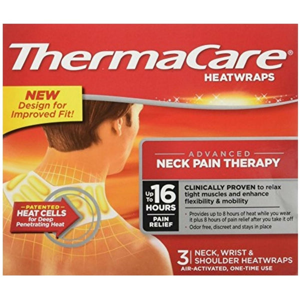 ThermaCare Heatwraps Neck, Shoulder & Wrist 3 Each