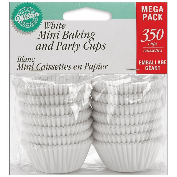 Wilton Baking Cups, Mini, White, 350-Count