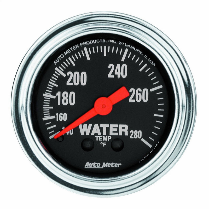 Auto Meter 2431 Traditional Chrome Mechanical Water Temperature Gauge