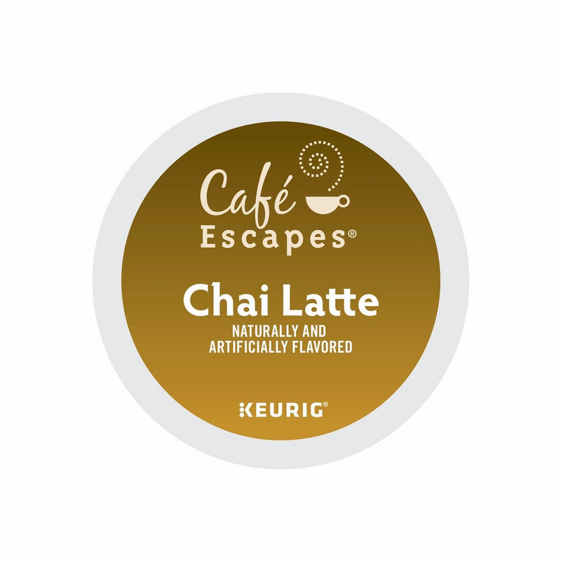 Cafe Escapes Chai Tea Latte, Keurig K-Cups, 72 Count