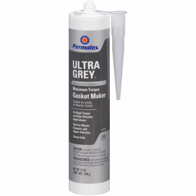 Permatex 82195-6PK Ultra Grey Rigid High-Torque RTV Silicone Gasket Maker - 13 oz., (Pack of 6)