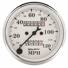 Auto Meter 1693 Old Tyme White Mechanical Speedometer