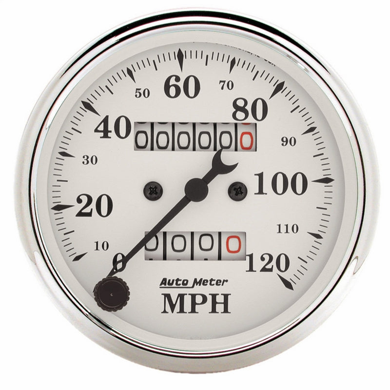 Auto Meter 1693 Old Tyme White Mechanical Speedometer