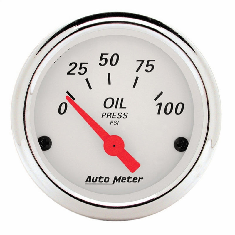 Auto Meter 1327 Arctic White Oil Pressure Gauge