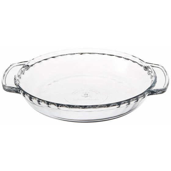 Anchor Hocking 77886 Fire-King Deep Pie Baking Dish, Glass, 9-Inch