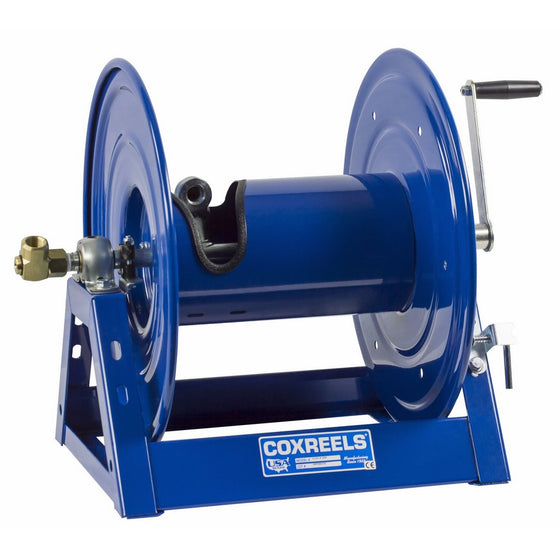 Coxreels 1125-4-325 Steel Hand Crank Hose Reel, 1/2" Hose I.D., 325' Hose Capacity, 3,000 PSI, without Hose, Made in USA