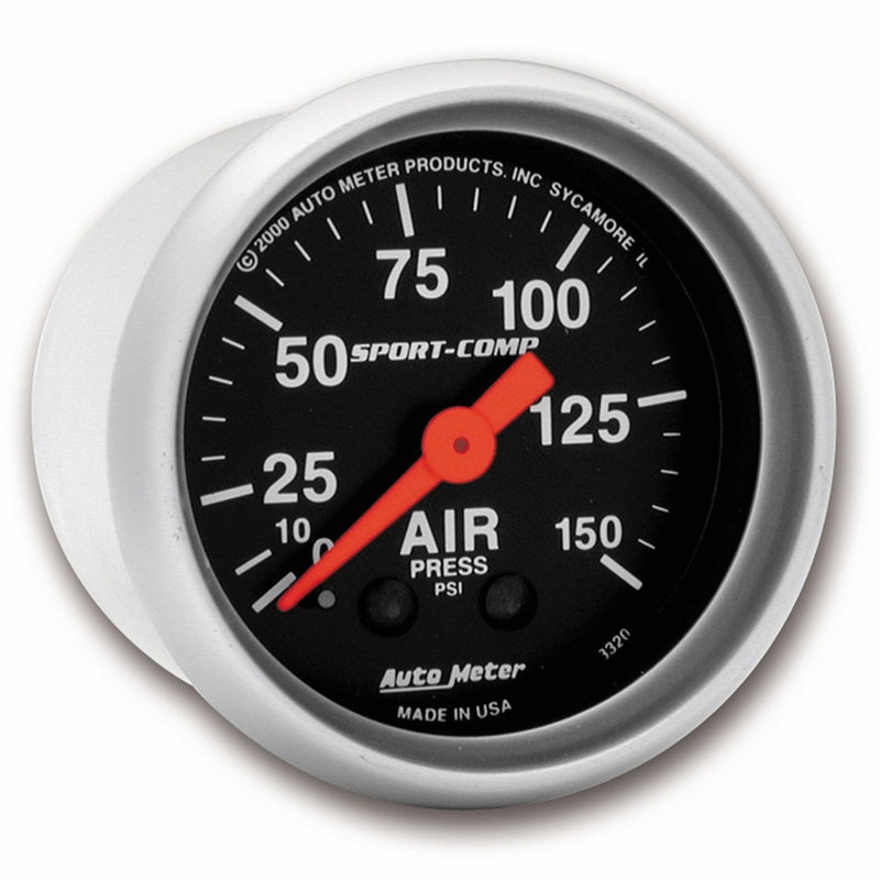 Auto Meter 3320 Sport-Comp Mechanical Air Pressure Gauge