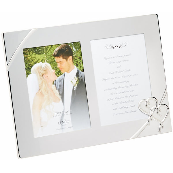 Lenox True Love Double Invitation Frame, 9-Inch