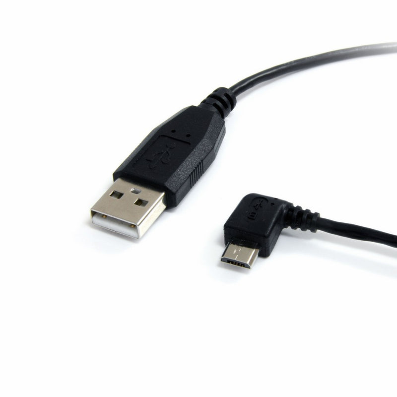 StarTech.com 1 ft Micro USB Cable - A to Left Angle Micro B