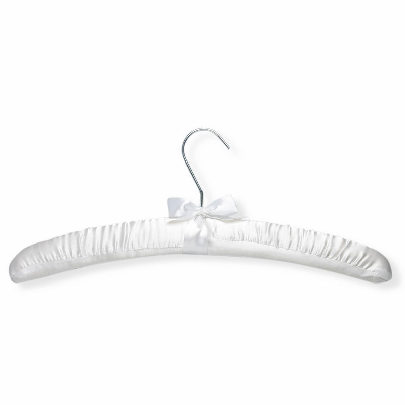 Honey-Can-Do HNG-01228 Unscented Satin Padded Hanger, White, 3-Pack