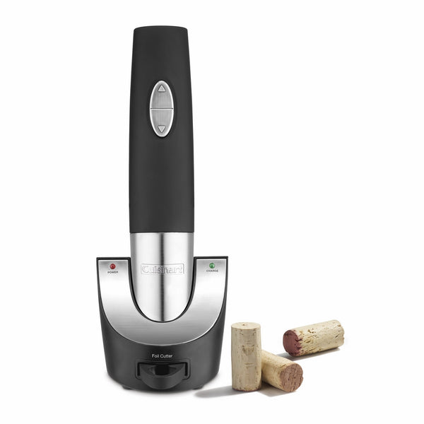 Cuisinart CWO-50 Cordless Wine Opener with Vacuum Sealer, Black