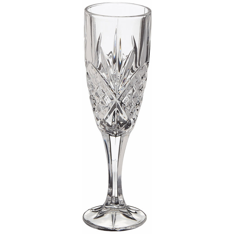 Godinger Dublin Crystal Champagne Flutes Set of 4