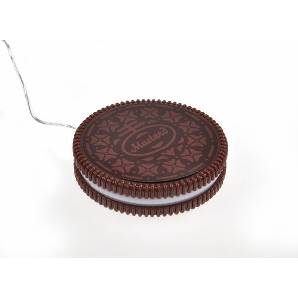 Mustard USB Cup Mug Warmer Coaster - Dark Brown Hot Cookie (NG1702)