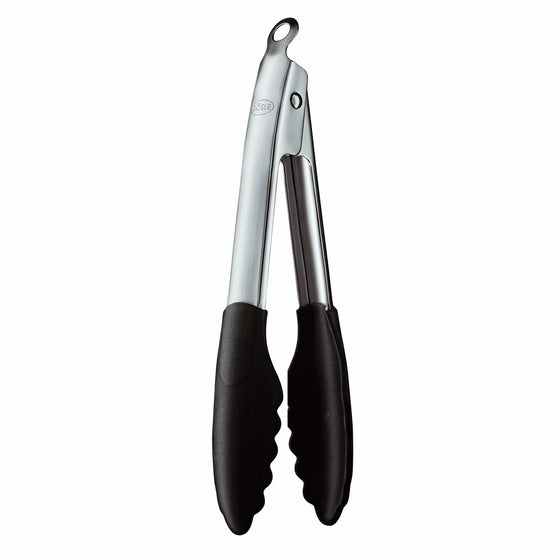 Rösle Stainless Steel 9-inch Silicone Coated Locking Tongs