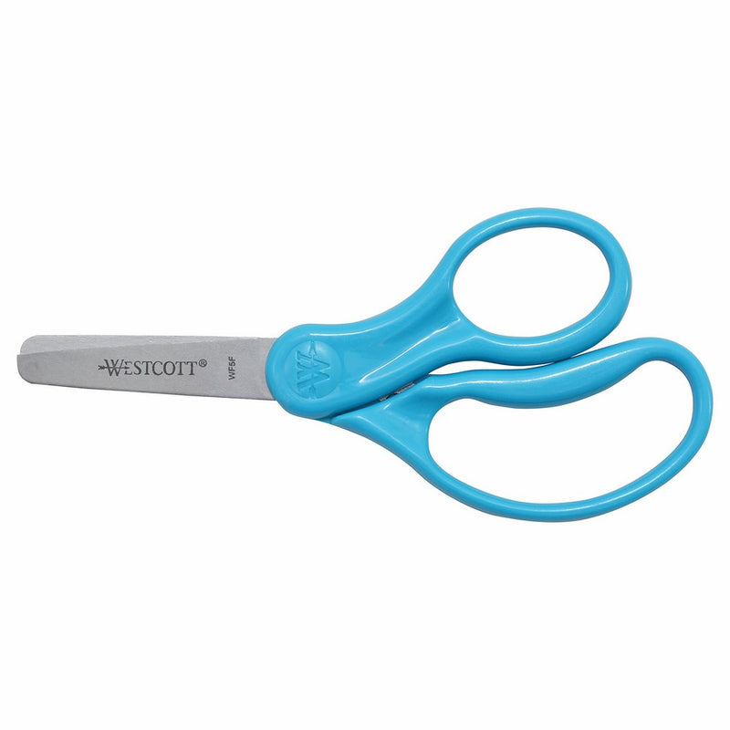 Westcott School Left and Right Handed Kids Scissors, 5 Inch Pointed, Blue