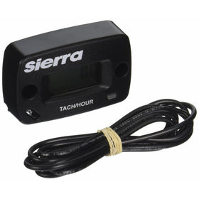 Sierra International 56969P Small Engine Tachometer/Hourmeter with Sensor Wire for 2/4 Stroke 2 Cylinders, 5'