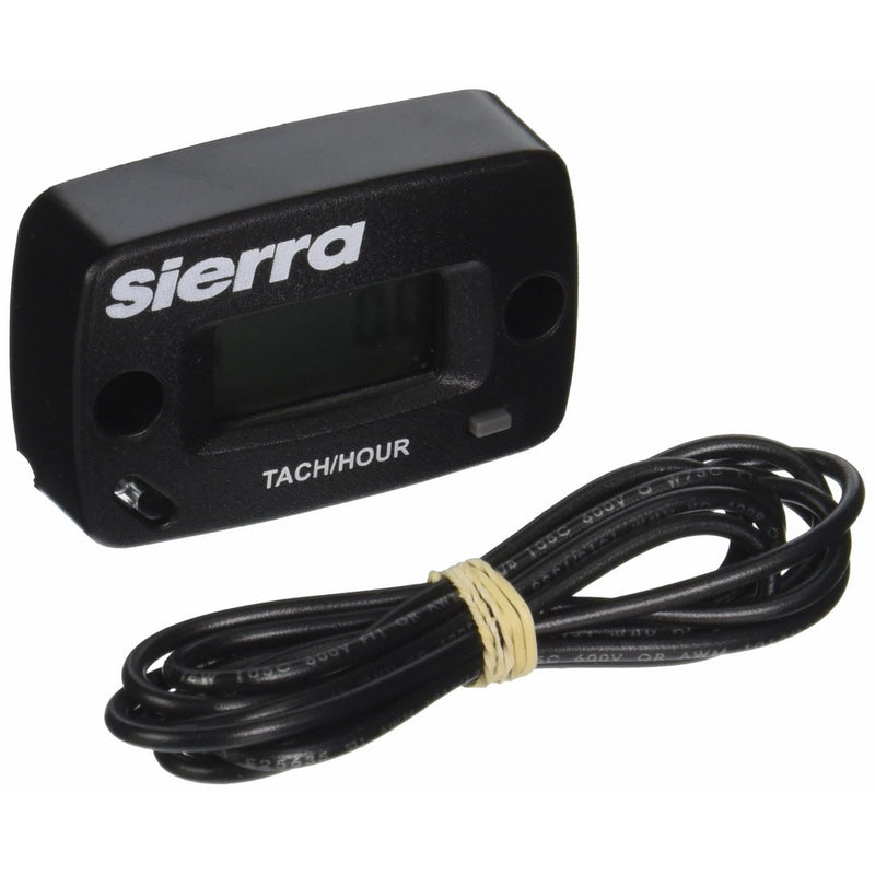 Sierra International 56969P Small Engine Tachometer/Hourmeter with Sensor Wire for 2/4 Stroke 2 Cylinders, 5'