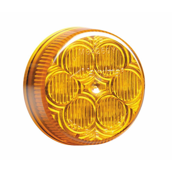 Maxxima M34260Y Amber 2" Round LED Clearance Marker Light