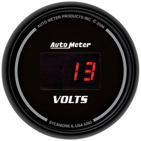 Auto Meter 6393 Sport Comp Digital 2-1/16" 40408 Volts Digital Voltmeter