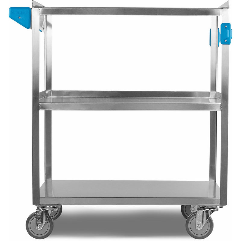 Carlisle UC5031827 Stainless Steel 18-10 Utility Cart, 500-lb. Capacity, 36" High x 18" Wide x 27" Long, 3 Shelf