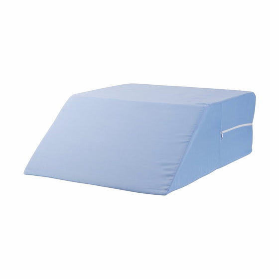 DMI Ortho Bed Wedge Supportive Foam Leg Rest Cushion Pillow with Cover for Elevating Legs, Improving Circulation and Reducing Back Pain, Blue