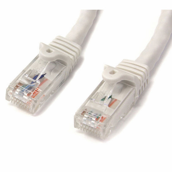 StarTech.com Cat6 Ethernet Cable - 10 ft - White - Patch Cable - Snagless Cat5 Cable - Network Cable - Ethernet Cord - Cat 6 Cable - 10ft