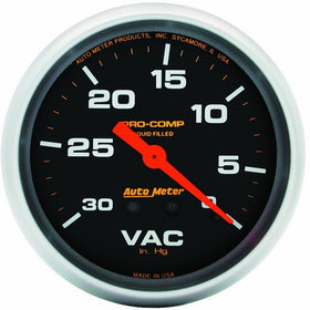 Auto Meter 5484 Pro-Comp Liquid-Filled Mechanical Vacuum Gauge