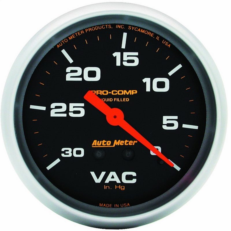 Auto Meter 5484 Pro-Comp Liquid-Filled Mechanical Vacuum Gauge