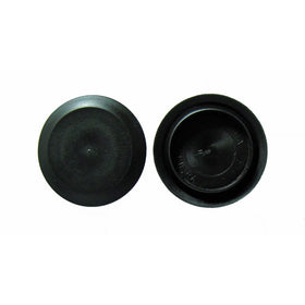 1" 1 inch Flush Mount Black Plastic Body and Sheet Metal Hole Plug Qty 10