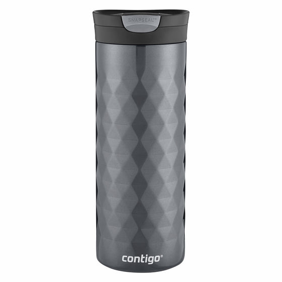 Contigo SnapSeal Kenton Stainless Steel Travel Mug, 20 oz, Gunmetal