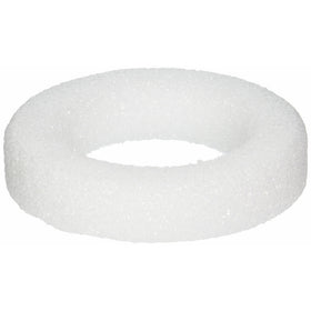 FloraCraft Styrofoam Wreath: 5-7/8x1-3/16 White