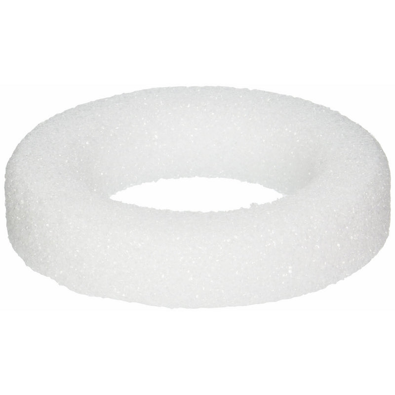 FloraCraft Styrofoam Wreath: 5-7/8x1-3/16 White