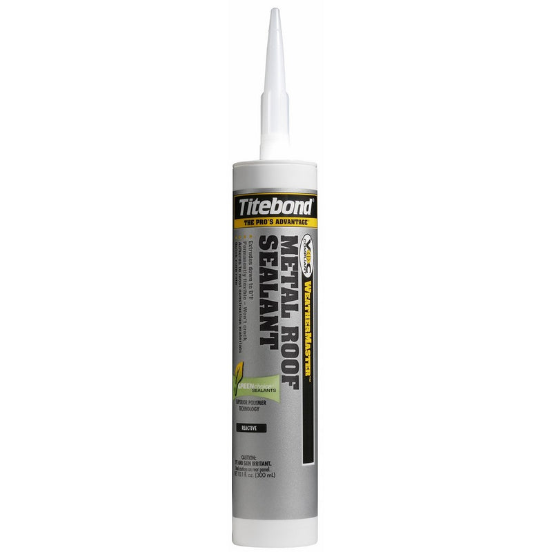 Titebond 62401 Metal Roof Sealant Cartridge, 10.1 oz., Gray