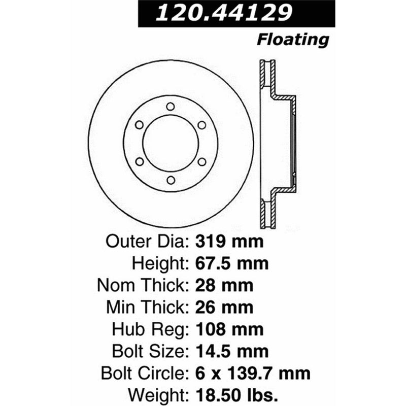 Stoptech 127.44129L Auto Part