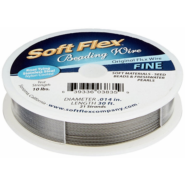 Soft Flex Wire 21-Strand, 0.014-Inch Diameter, Satin Silver