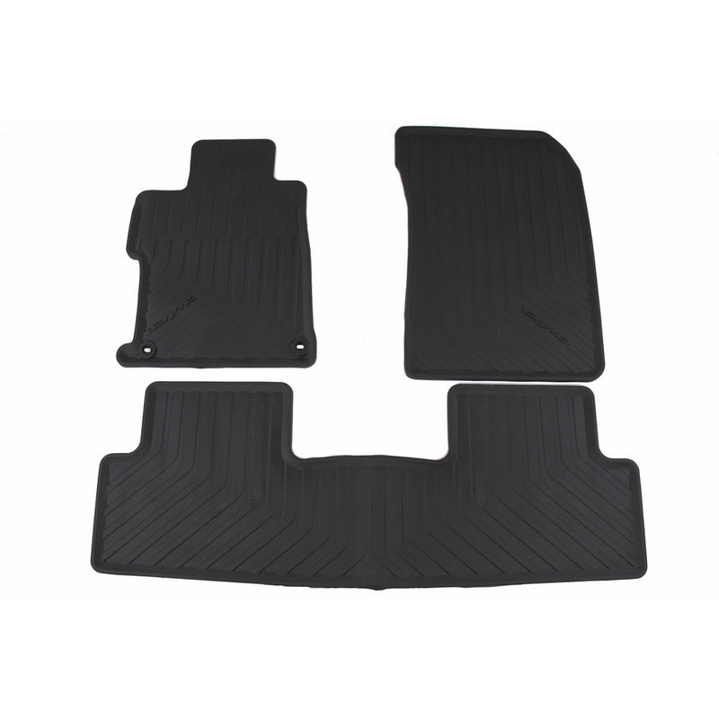 Genuine Honda Accessories 08P13-TR0-110A Black All Season Floor Mat for Select Civic Models