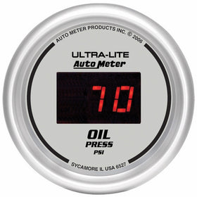 Auto Meter 6527 Ultra-Lite Digital 2-1/16" 0-100 PSI Digital Oil Pressure Gauge